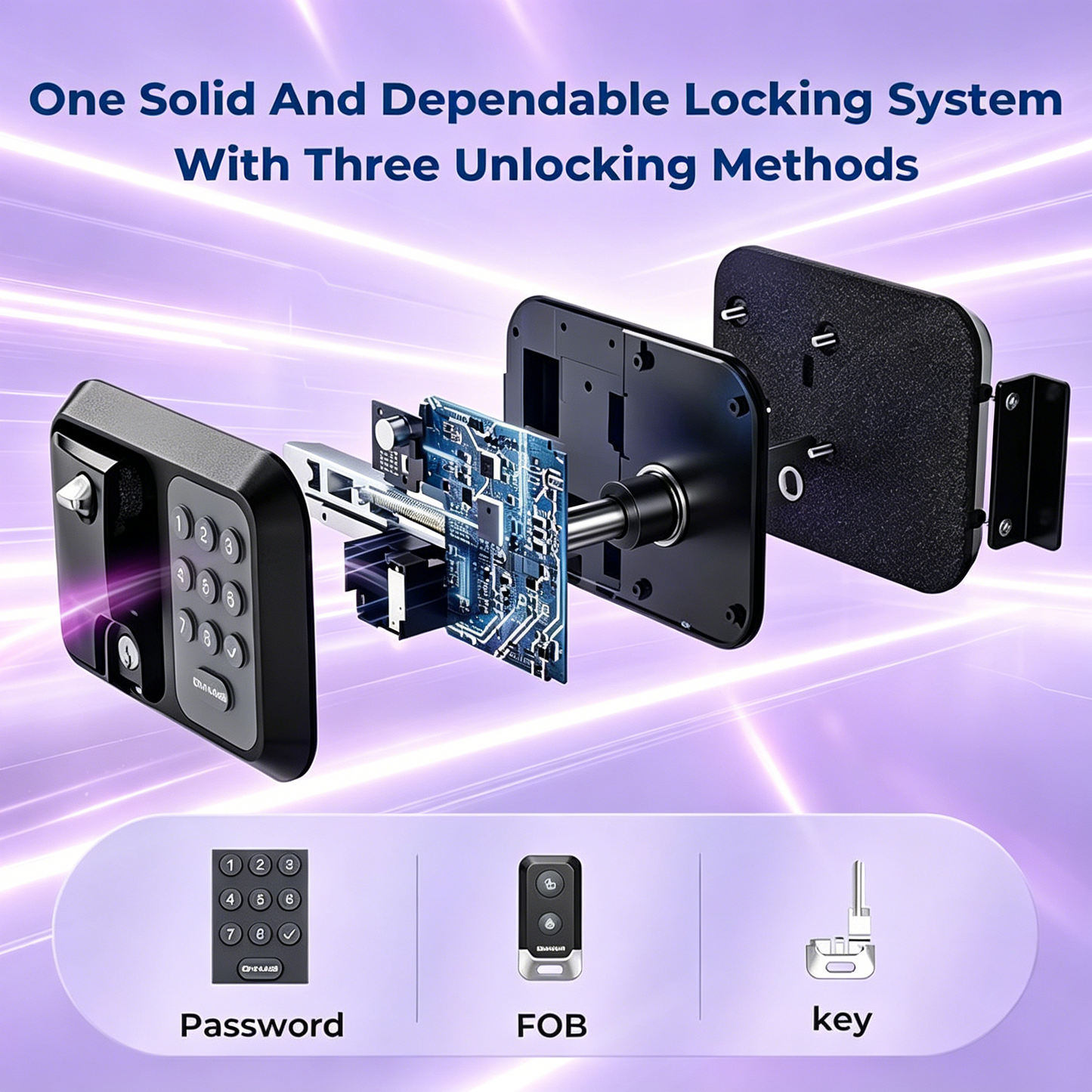 ONNAIS Full Metal RV Keyless Entry Door Lock with Password & Remote, Fits Most Trailers and 5th Wheels, Ideal Gifts for RV Owners